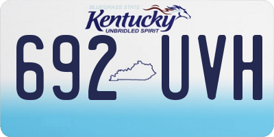 KY license plate 692UVH
