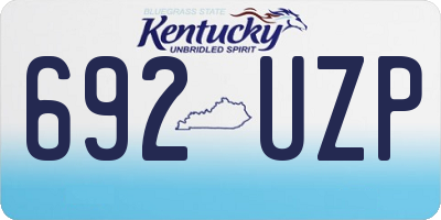 KY license plate 692UZP