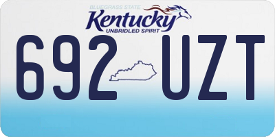 KY license plate 692UZT