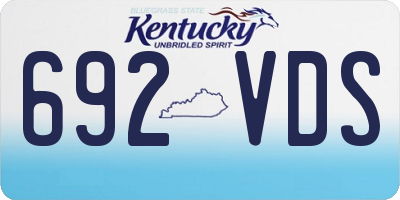 KY license plate 692VDS
