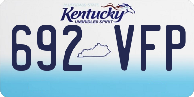 KY license plate 692VFP