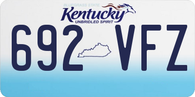 KY license plate 692VFZ