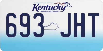 KY license plate 693JHT