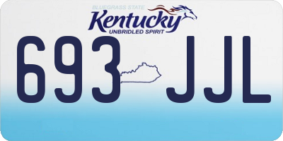 KY license plate 693JJL