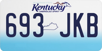 KY license plate 693JKB