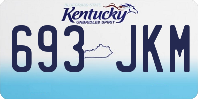 KY license plate 693JKM