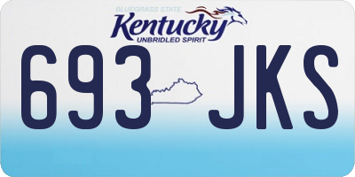 KY license plate 693JKS