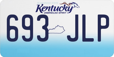KY license plate 693JLP