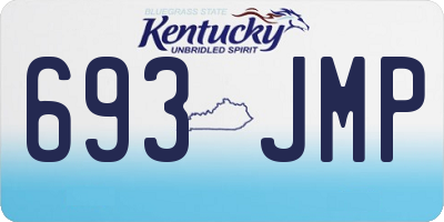 KY license plate 693JMP