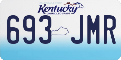 KY license plate 693JMR