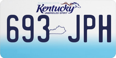 KY license plate 693JPH