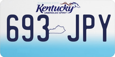 KY license plate 693JPY