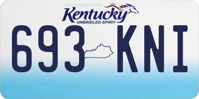 KY license plate 693KNI