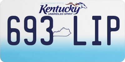 KY license plate 693LIP