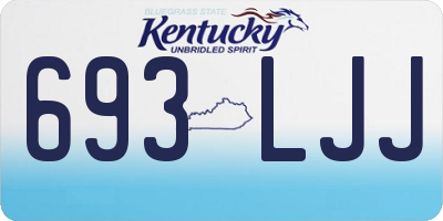 KY license plate 693LJJ