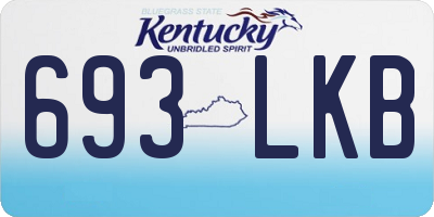 KY license plate 693LKB
