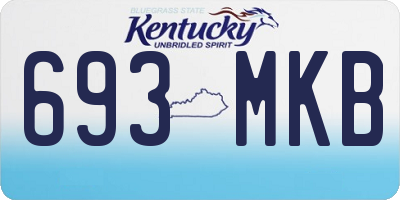 KY license plate 693MKB