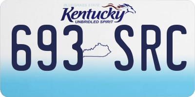 KY license plate 693SRC