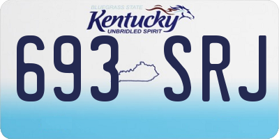 KY license plate 693SRJ