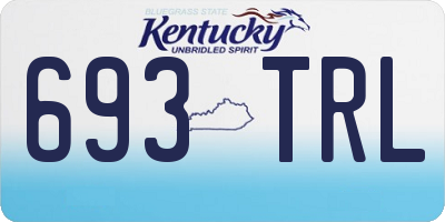 KY license plate 693TRL