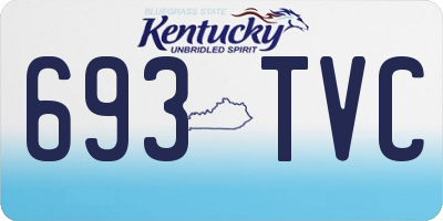 KY license plate 693TVC