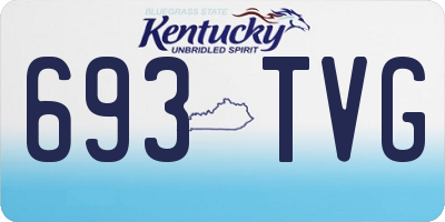KY license plate 693TVG