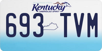 KY license plate 693TVM