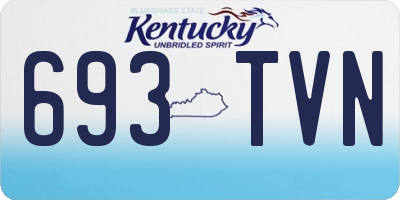 KY license plate 693TVN