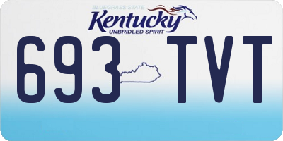 KY license plate 693TVT