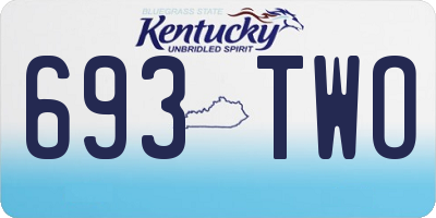 KY license plate 693TWO