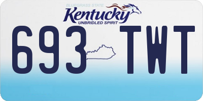 KY license plate 693TWT