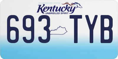 KY license plate 693TYB