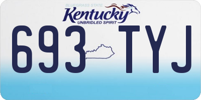 KY license plate 693TYJ