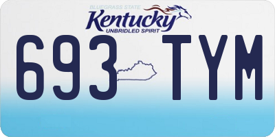 KY license plate 693TYM