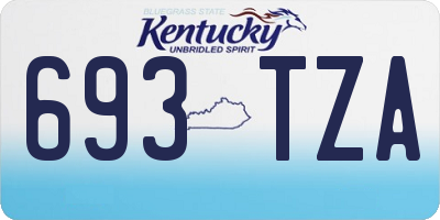 KY license plate 693TZA