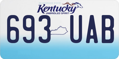 KY license plate 693UAB