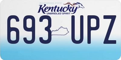 KY license plate 693UPZ