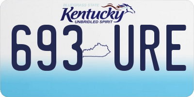 KY license plate 693URE