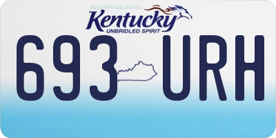 KY license plate 693URH