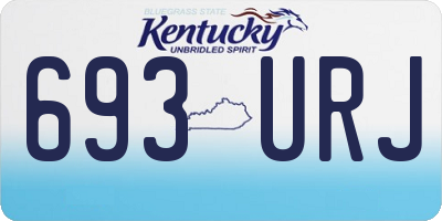 KY license plate 693URJ