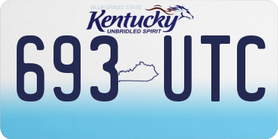 KY license plate 693UTC