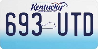 KY license plate 693UTD