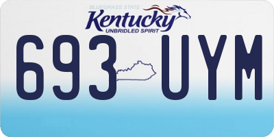 KY license plate 693UYM