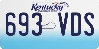 KY license plate 693VDS