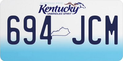 KY license plate 694JCM