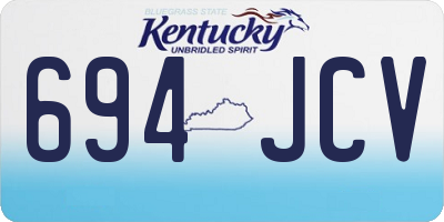 KY license plate 694JCV