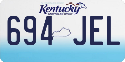 KY license plate 694JEL