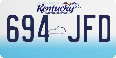 KY license plate 694JFD