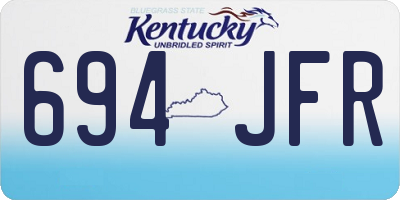 KY license plate 694JFR