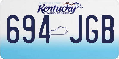 KY license plate 694JGB